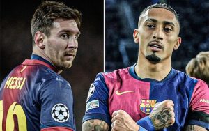 Raphinha vượt kỷ lục Messi tại Barca | OK9